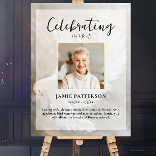 Friedens-Tauben-Feier des Lebens Foto, Beerdigung Poster