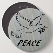 Friedens-Tauben-Logo-Schaltfläche Button (Vorne & Hinten)