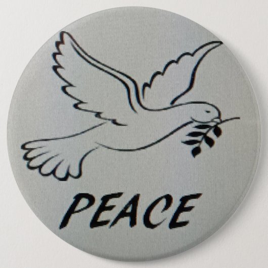 Friedens-Tauben-Logo-Schaltfläche Button (Vorderseite)
