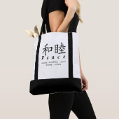Friedens-Totebag Tasche (Von Nahem)