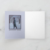 Friedens-u. Einsamkeits-Kunst-Karte Feiertagskarte (Innenseite)