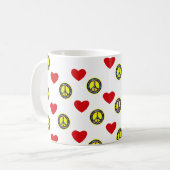 Friedens-u. Liebe-Tasse Kaffeetasse (Vorderseite Links)