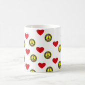 Friedens-u. Liebe-Tasse Kaffeetasse (Mittel)