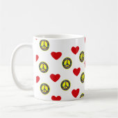 Friedens-u. Liebe-Tasse Kaffeetasse (Links)