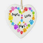 Friedens- u. Liebeverzierung! Keramikornament (Rechts)