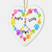 Friedens- u. Liebeverzierung! Keramikornament (Links)