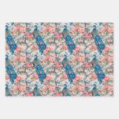 Friedens- und Blume Geschenkpapier Set (Vorderseite)