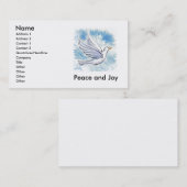 Friedens-und Freude-Tauben-Karten Visitenkarte (Vorne/Hinten)