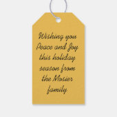 Friedens- und Joystiftmarke Geschenkanhänger (Rückseite)