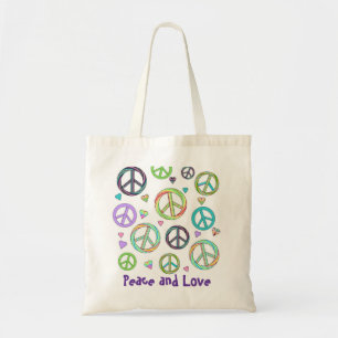 Friedens-und Liebe-Tasche Tragetasche