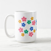 Friedens- und Liebes-Blumen-Tasse Kaffeetasse (Links)
