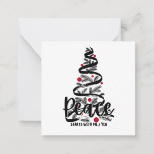 Friedens-Weihnachtskarte Mitteilungskarte