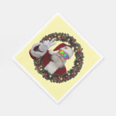 Friedens-Weihnachtsmann-Feiertagsservietten Serviette (Ecke)
