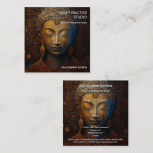 FRIEDENSABKOMMEN   MEDITATIONSBILDNIS QUADRATISCHE VISITENKARTE