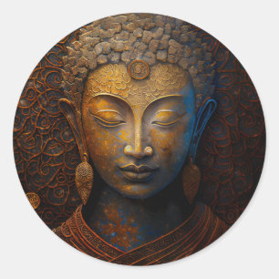 FRIEDENSABKOMMEN   MEDITATIONSBILDNIS RUNDER AUFKLEBER