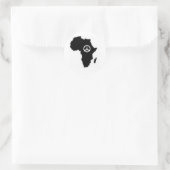 Friedensafrika Runder Aufkleber (Tasche)
