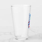 Friedensamerikanisches Flaggenmuster Glas (Rechts)