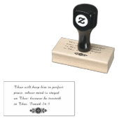 Friedensangebot Isaiah 26:3 Gummistempel (Stempel)
