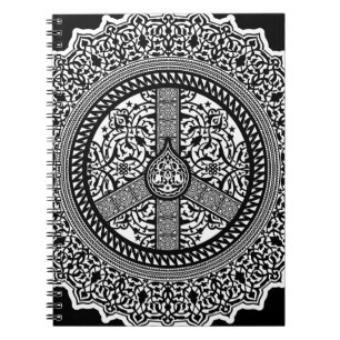 Friedensarabeske-Notizbuch Notizblock