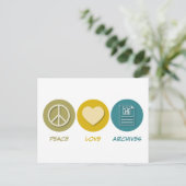 Friedensarchiv Liebe Postkarte (Stehend Vorderseite)