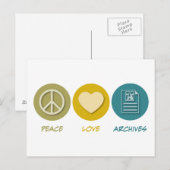 Friedensarchiv Liebe Postkarte (Vorne/Hinten)