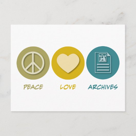 Friedensarchiv Liebe Postkarte (Vorderseite)