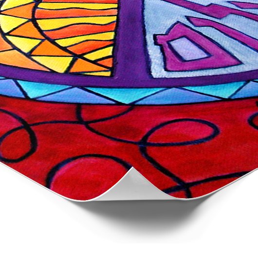 Friedensaufstieg Poster (Ecke)