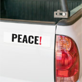 Friedensausrufezeichen weiß schwarz rot gegen den autoaufkleber (Auf Lkw)
