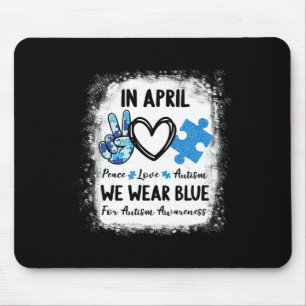 Friedensautismus im April tragen wir Blauer für Au Mousepad
