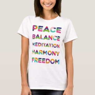 Friedensbalance Meditation Harmonie Freiheit T-Shirt
