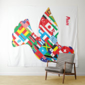 Friedensband Wandteppich (Beispiel (Horizontal))