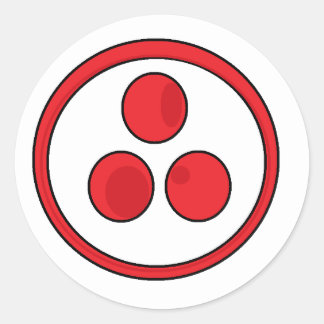 Friedensbanner Runder Aufkleber