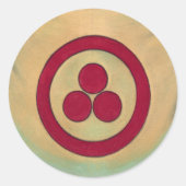 Friedensbanner von Nicholas Roerich Runder Aufkleber (Vorderseite)