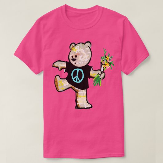 Friedensbärengraffiti 1 T-Shirt (Design vorne)