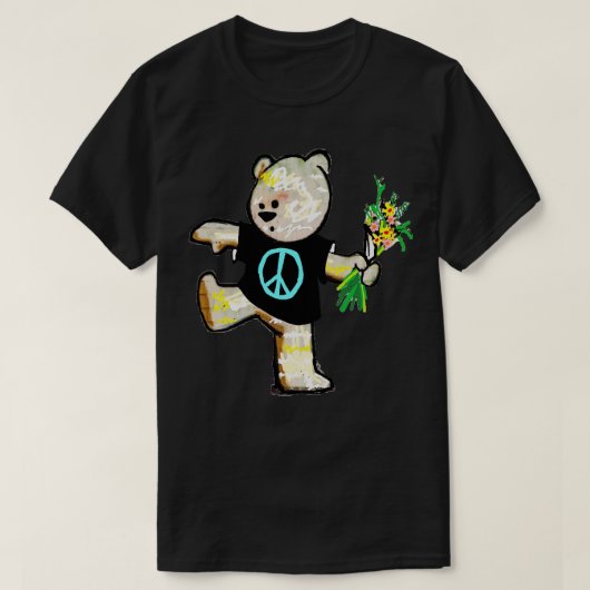 Friedensbärengraffiti T-Shirt (Design vorne)