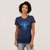 Friedensbaum, blau T-Shirt (Vorne ganz)