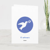 Friedensbaum Feiertagskarte (Rückseite)