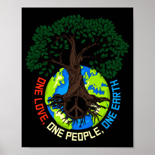 Friedensbaum Liebe Umweltschutz Erde D T Poster