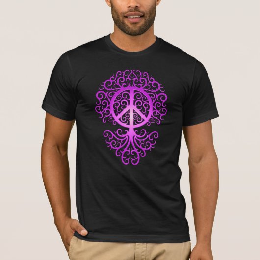 Friedensbaum, lila T-Shirt (Vorderseite)