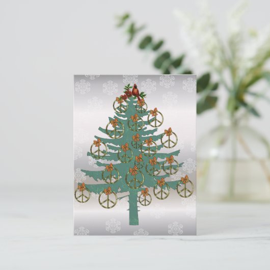 Friedensbaum Postkarte (Stehend Vorderseite)