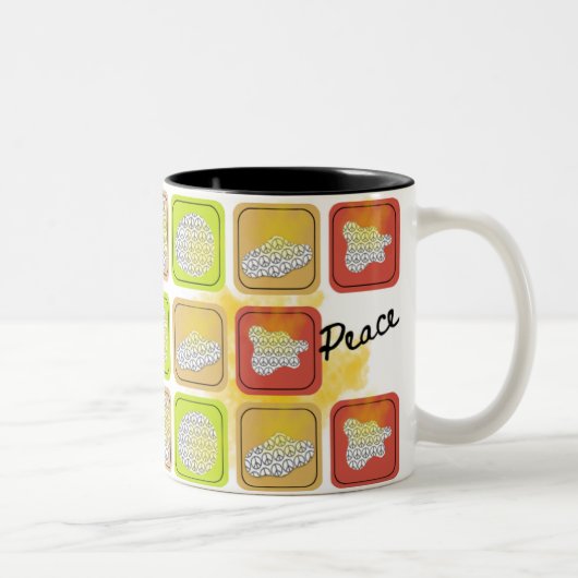 Friedensbecherthema Kaffeetasse (Rechts)