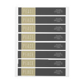 Friedensbeeren-Feiertags-Umgriffsadressen-Etikett (Bogen)