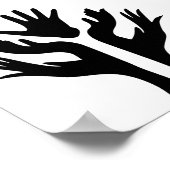 FRIEDENSBEHÄLTER MOTIVIEREND ICON-LOGO-SYMBOL POSTER (Ecke)