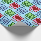 Friedensbestände für Lieben Geschenkpapier (Ecke)