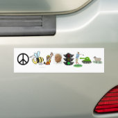 Friedensbiene "hey" Lichtmast-Fahrerpanzer-Mutters Autoaufkleber (Auf Auto)