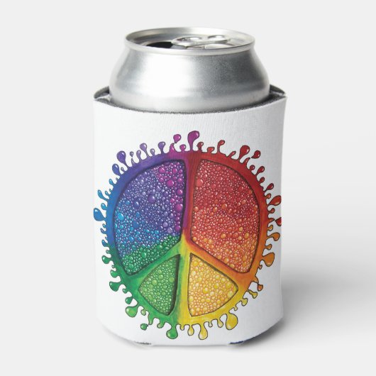 Friedensblasen Dosenkühler (Kanne Vorderseite)