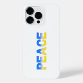 FRIEDENSblau und gelb Ukraine inspiriert Minimalis iPhone Hülle (Rückseite)