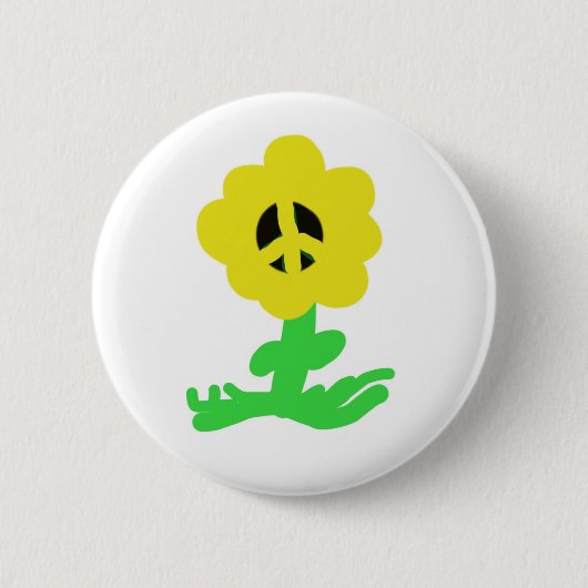 FriedensBlume Button (Vorderseite)