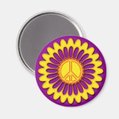 FRIEDENSBLUME MAGNET (Vorderseite/Rückseite)