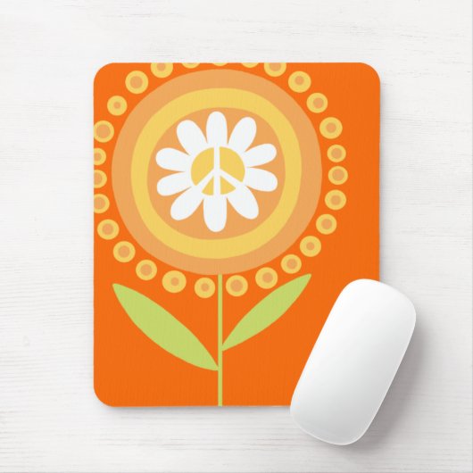 FriedensBlume Mausunterlage Mousepad (Mit Mouse)